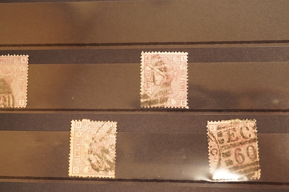 The Penny Red Plate Collection and The 1875-81 Halfpenny Plate Collection, both with Westminster Collection certificates, in two albums